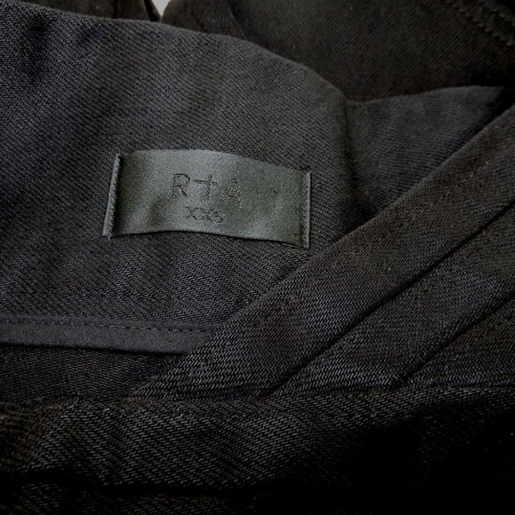 RtA Dallas High Rise CARGO JEANS Pants Size XXS Black Denim NEW $415 - Picture 9 of 13